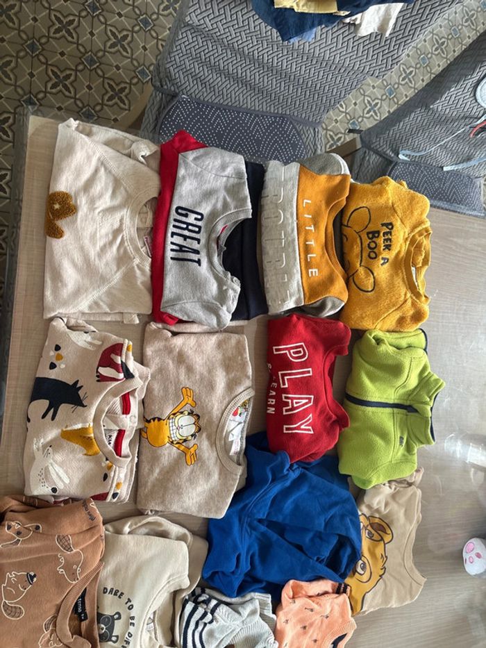 Lot de 18 pulls, sweat 9 mois - photo numéro 2