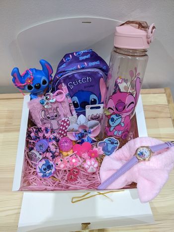 Box Stitch 💖 Sac + gourde + accessoires kawaii (lot complet)