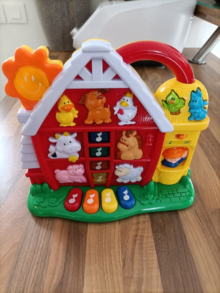 Jouet musical bébé animaux de la ferme - photo numéro 2