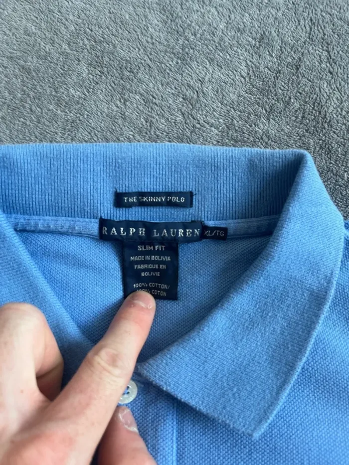 Polo Ralph Lauren manches longues bleu ciel – Taille M - photo numéro 3