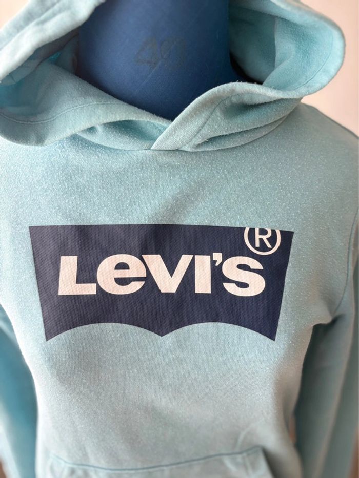 Sweat Levi’s - bleu clair - taille 12 ans - en très bon état - photo numéro 3