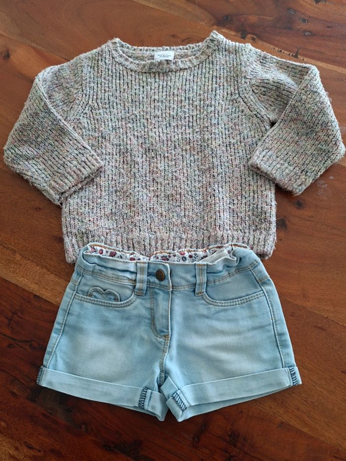 Ensemble pull et short Tape a l'œil 2 ans