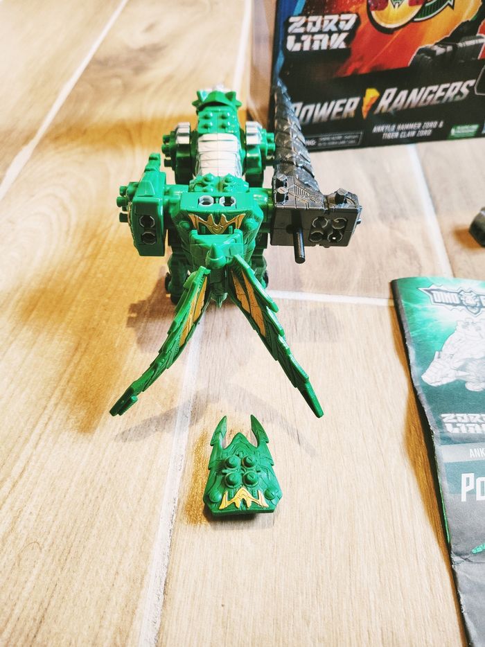 🤖 Power rangers dino fury T-Rex Ankylo Hammer zord et Tiger claw zord - zord link Megazord - photo numéro 8