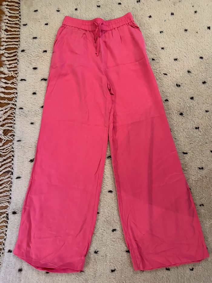 Pantalon large rose Promod taille 36