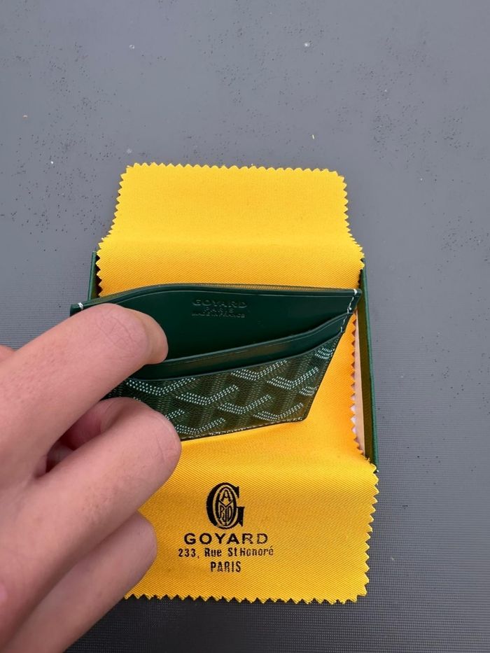 Porte carte goyard vert - photo numéro 3