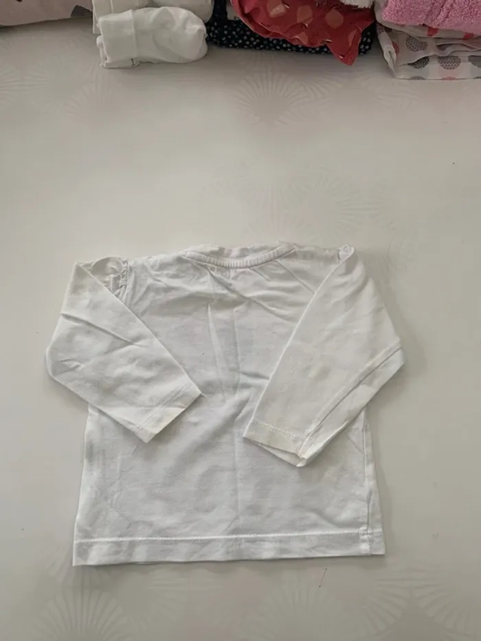 Lot fille de 3 t-shirts manches longues 6m - photo numéro 7