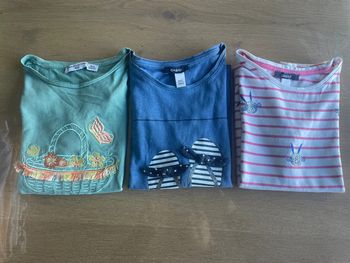 Tee-shirts manches courtes (lot de 3), fille 8 ans . Okaïdi