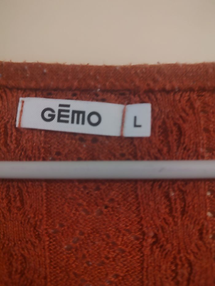 Pull femme couleur rouille – Gémo – Taille L ✨ - photo numéro 3