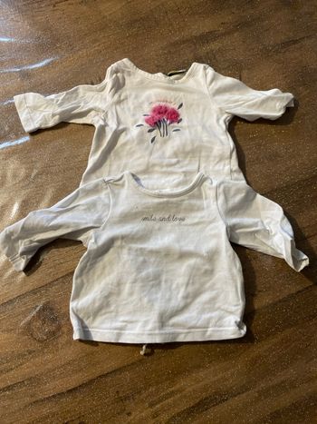 Lot de deux tee shirt manches longues