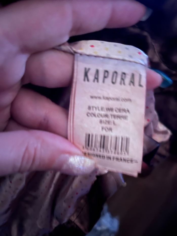 Veste similicuir beige marron kaporal - photo numéro 3