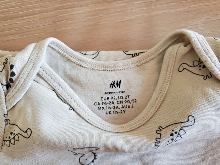 Lot de 6 bodies ML taille 24 mois H&M - photo numéro 12