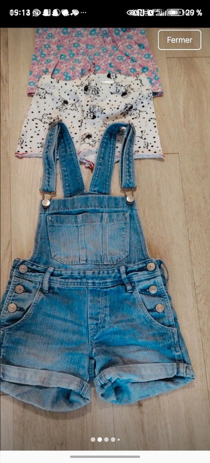 Lot de 9 shorts et une salopette - photo numéro 2