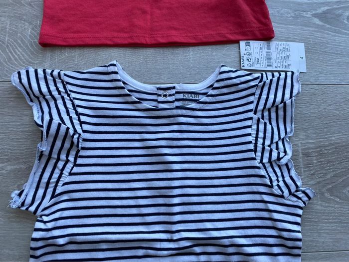 2 tee-shirt neufs kiabi 24 mois - photo numéro 3