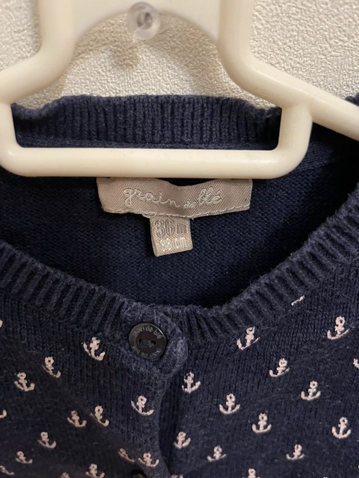 Cardigan Grain de blé 3 ans - photo numéro 2