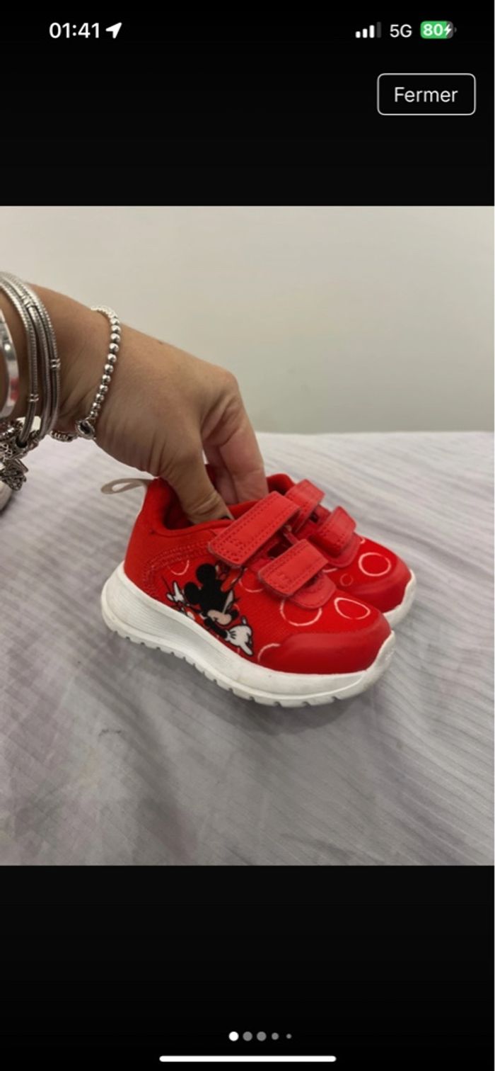 Basket bébé adidas fille taille 19 Disney