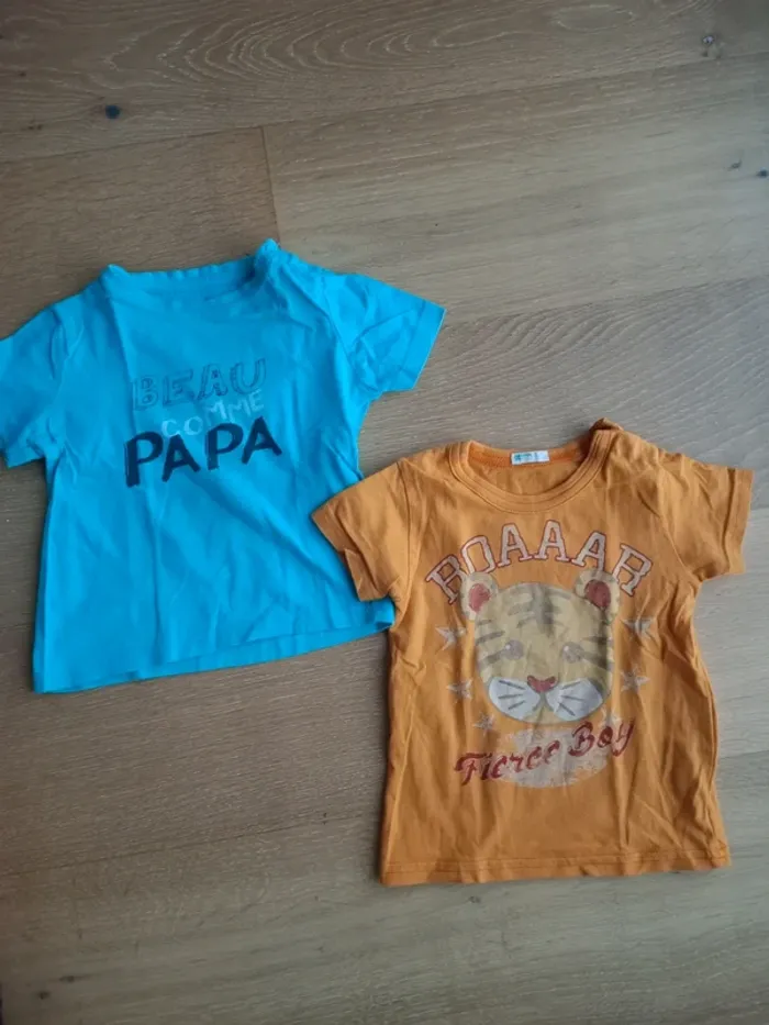 Lot tee-shirt 12 mois