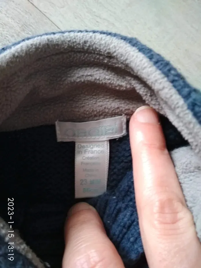 Gilet hiver garçon 24 mois - photo numéro 2