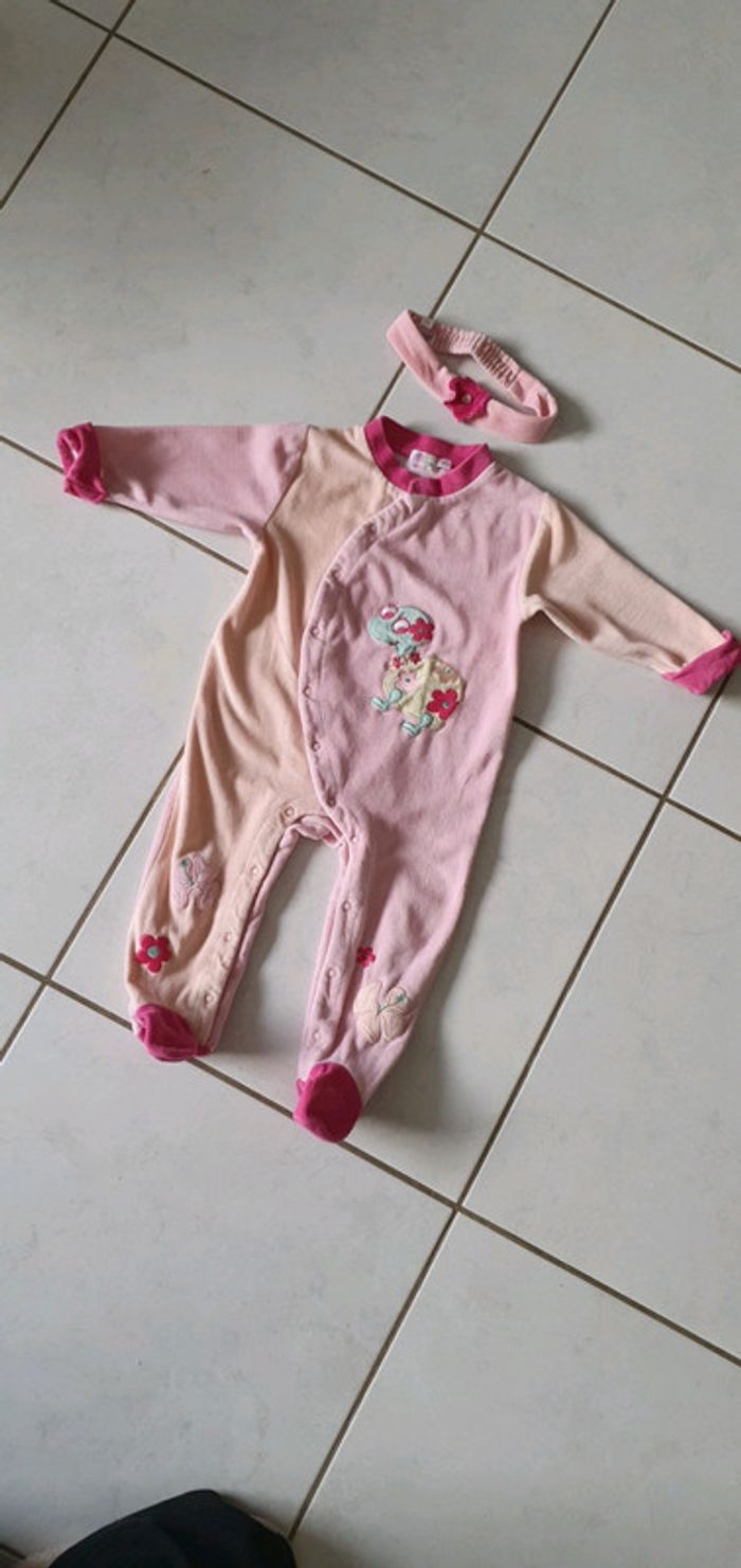 Pyjama et bandeau bébé fille 18 mois 81 cm BBF