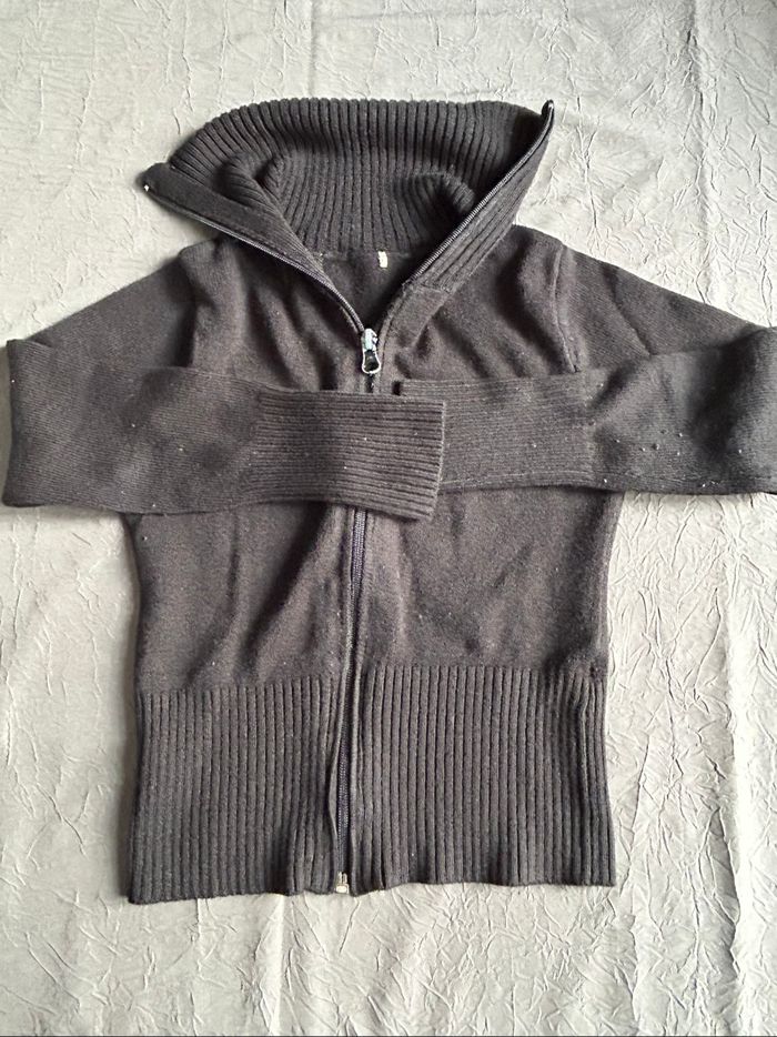 Gilet noir enfant fille