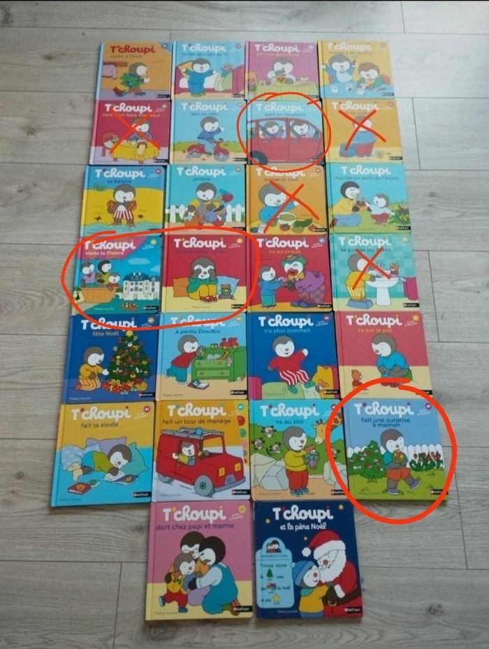 Lot 4 livres T'choupi