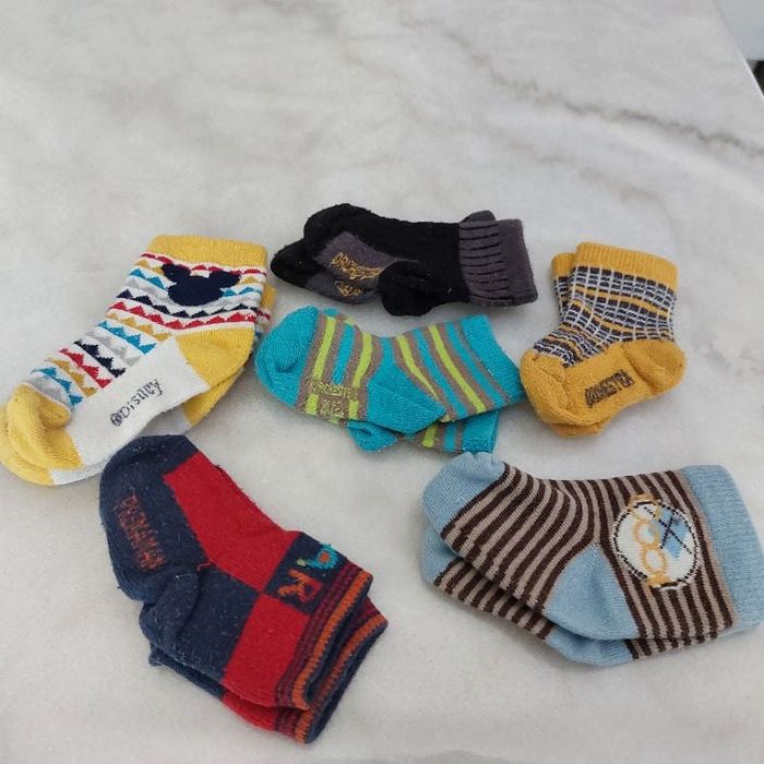 Lot 6 paires chaussettes bébé T17-18