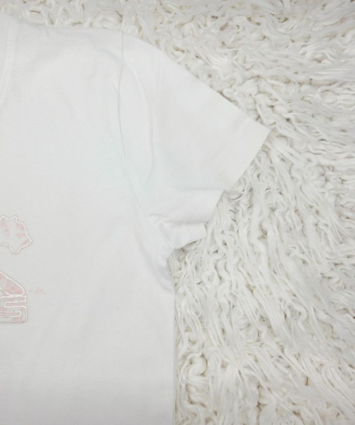 T-shirt manches courtes blanc Fille taille 14 ans marque Airness 🦜 - photo numéro 5
