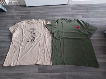 tee shirt 1 naruto et 1 my hero academia taille L