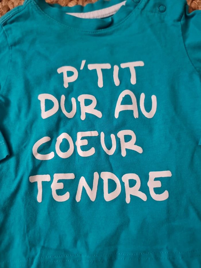 Tee-shirt manches longues bleu kimboloo - photo numéro 3