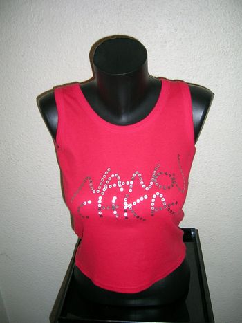 tee-shirt débardeur rouge taille S/M neuf