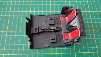 Châssis intérieur + sièges arrière pièce miniature Solido Peugeot 206 cc 1/18 1/18e 1/18ème #C13