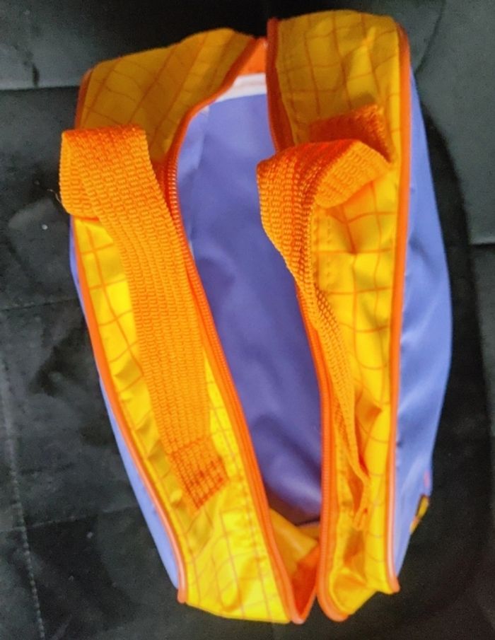 Petit sac pour doudou sucette ou goûter  enfant Winnie l'ourson violet orange - photo numéro 6
