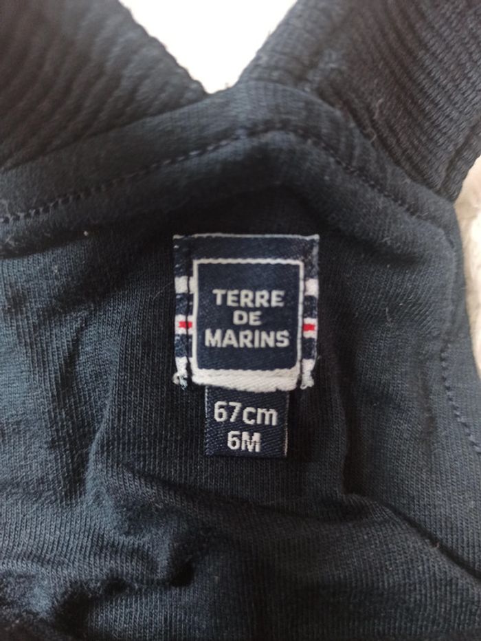 Ensemble salopette t-shirt terre de marins - photo numéro 4