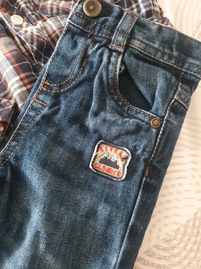 Ensemble jeans 9 mois - photo numéro 4