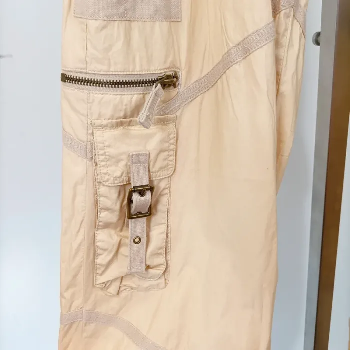 Pantalon cargo beige Ralph Lauren 100% coton - Taille 6 - Style utilitaire avec poches A593 - photo numéro 6