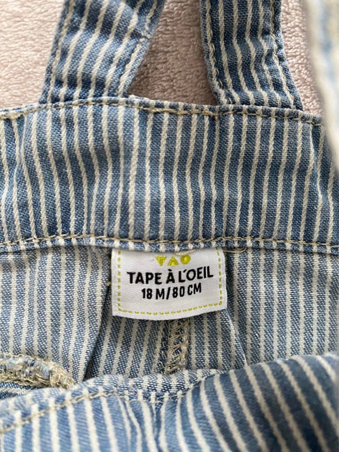 Lot 2 salopettes short / courtes - Dpam & TAO- 18 mois - TBE - photo numéro 7