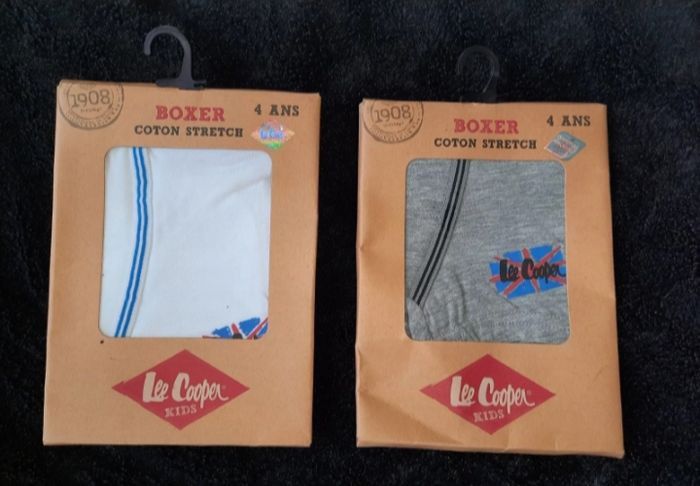 Lot 2 boxers Lee Cooper taille 4 ans