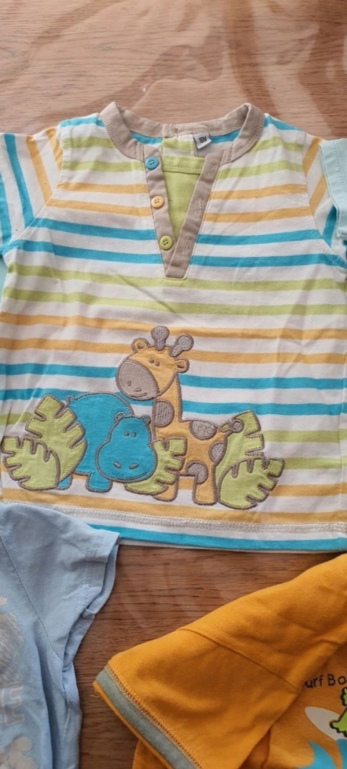 Lot 4 Tee-shirt bébé garçon 18mois - photo numéro 3