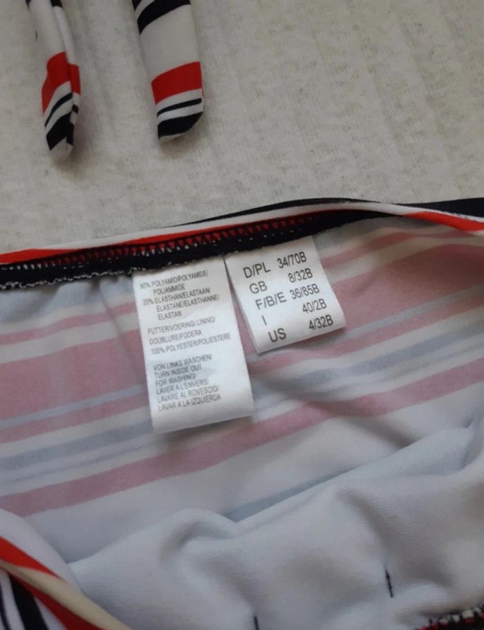 Maillot de bain 2 pièces rayé - photo numéro 6