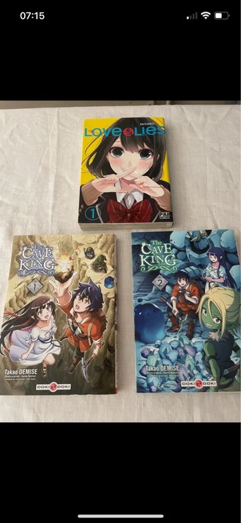 MANGAS  lot 3  : The cave King tome 1 & 2 ,  et  love & Lies 1 by Musawo 