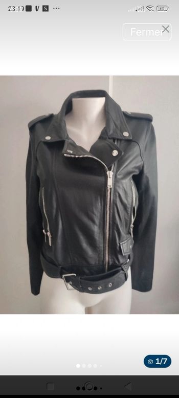 #kytieLfemme. Perfecto en cuir taille L