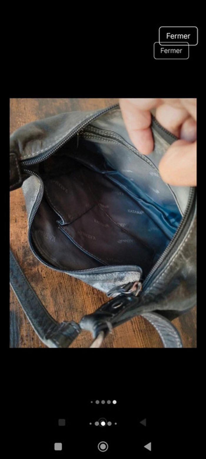 Sac à main cuir Katana - photo numéro 6