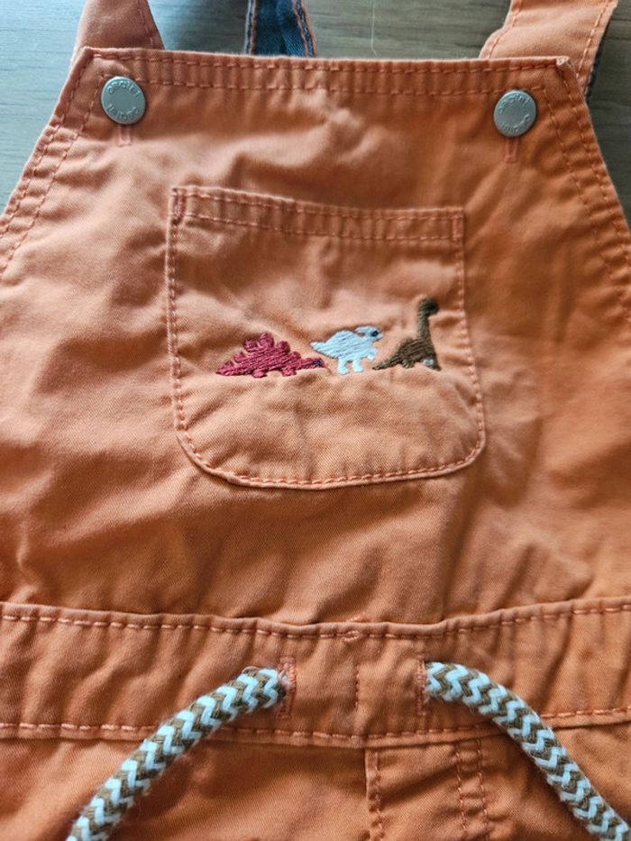 Salopette short corail obaibi - photo numéro 2