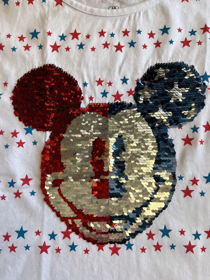 Tee-shirt manches courtes fille 10 ans Mickey - photo numéro 4