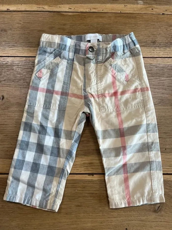 Pantalon bébé crème/beige Burberry