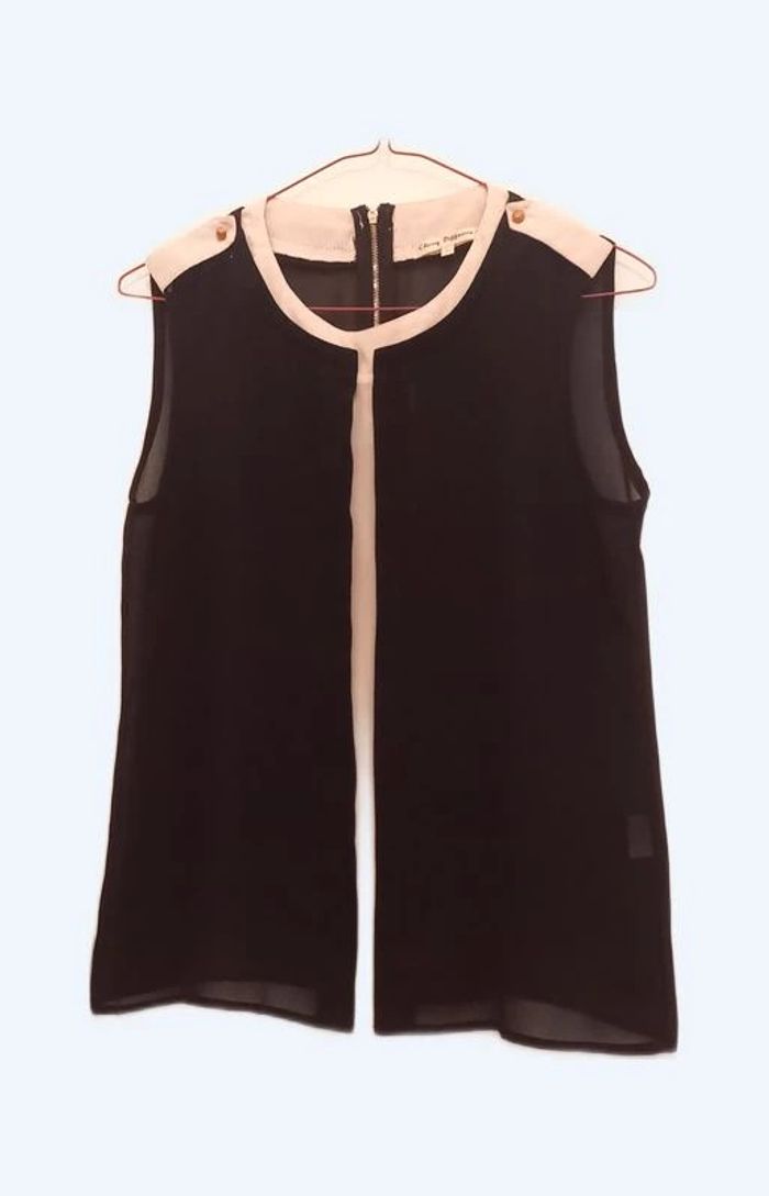 Débardeur Cherry Diffusion noir et blanc Beebs