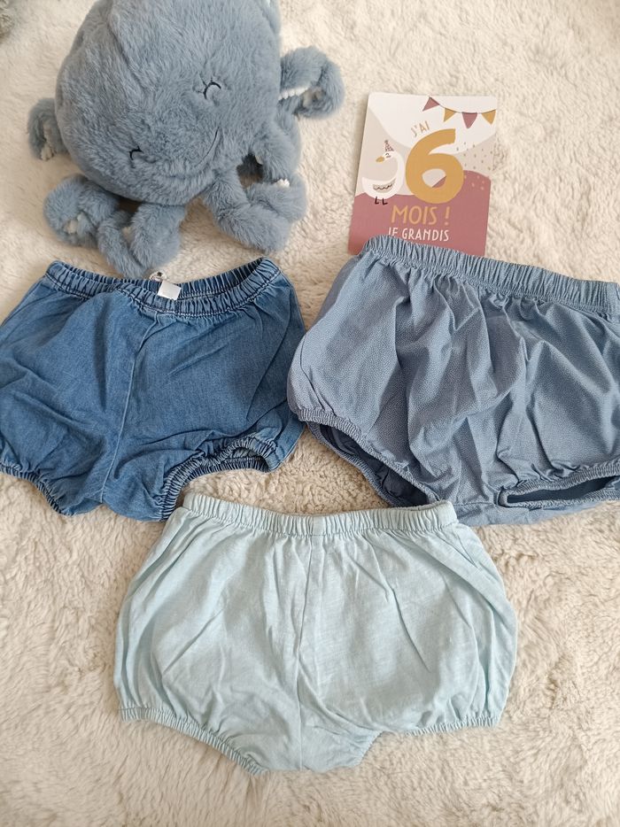 Lot 3 shorts culotte 6 mois obaibi - photo numéro 3