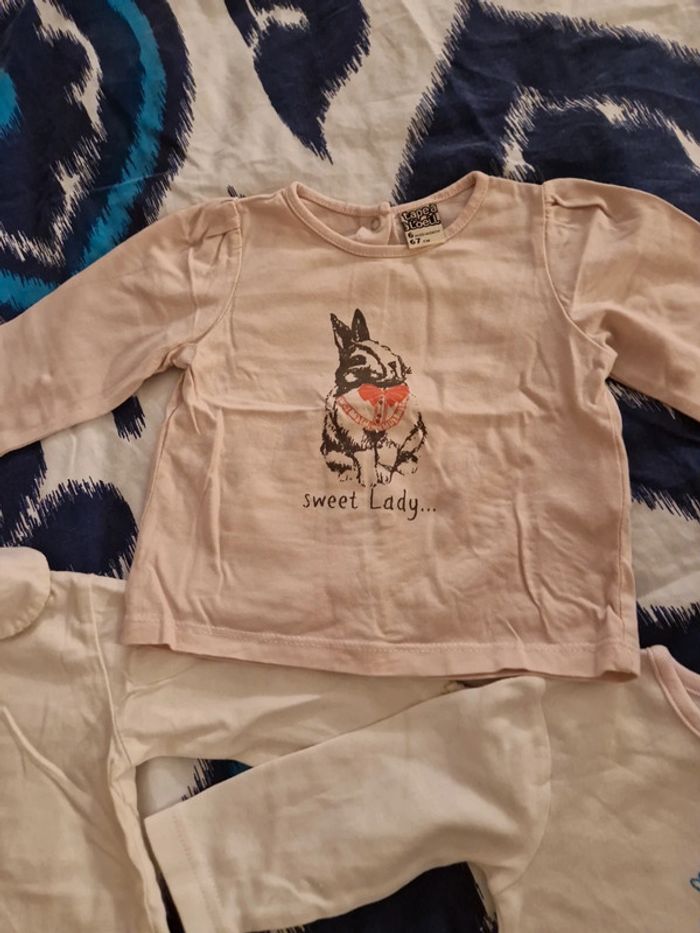 Tee-shirts fille 6mois - photo numéro 4