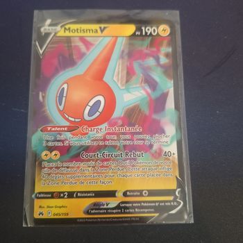 Carte Pokémon Motisma V 045/159 EB12.5 Epée & Bouclier Zenith Suprême