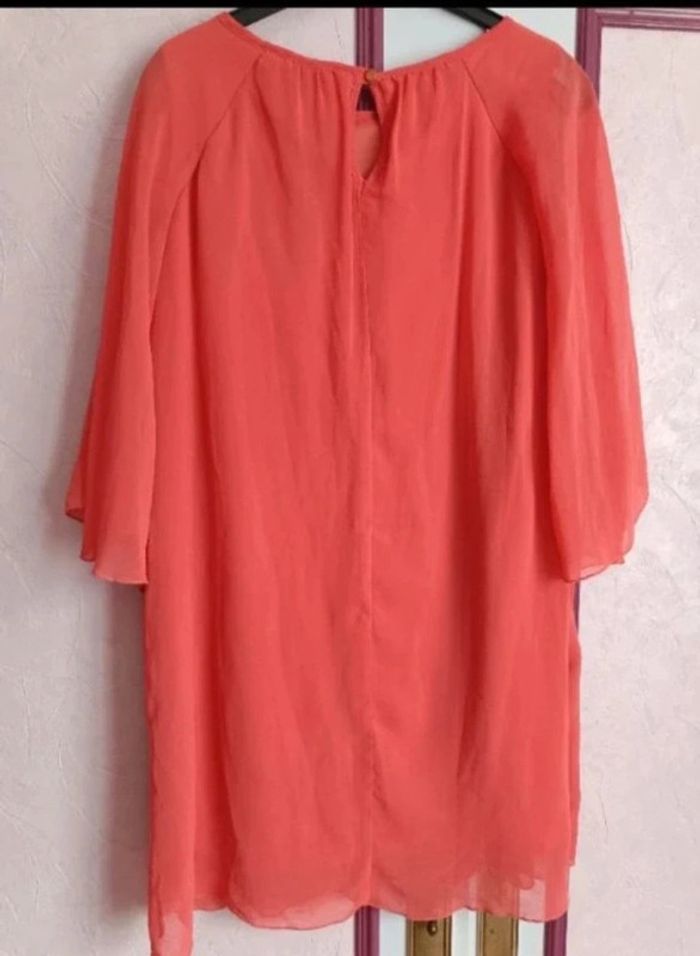 Robe corail " Atmosphère" T.38 - photo numéro 6