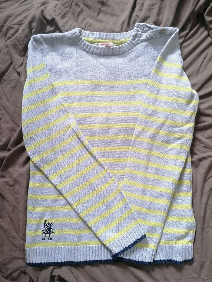 Pull fin coton DPAM garçon 12 ans - photo numéro 3